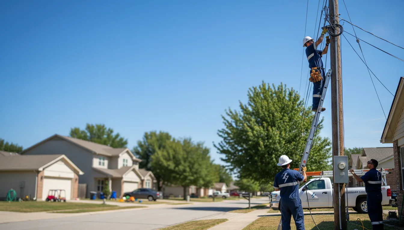 Residential electrician providing installation services in Amory, MS